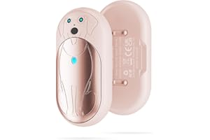 Lepwings Rechargeable Hand Warmers 2 Pack, 6000mAh Battery Long Lasting, 3 Levels Heating Electric Pocket Hand Warmer, Winter Gift for Men and Women, Ideal for Golf Hunting Hiking Outdoor Activities