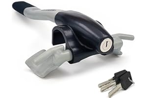 Artago 869 Antivol Voiture Haut de Gamme, Canne Antivol Voiture Plus Sûr Autour du Rayon, Bloque Volant Verrouillage Plus Pratique Presse&Clic, Bloc Barre Anti Vol Universel pour Auto SUV Camping-Car