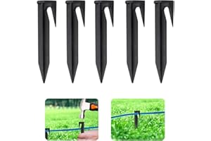 LURICO Picchetti per Fissaggio Filo Perimetrale, 100 pz Picchetti per Robot Tosaerba, Picchetti Filo Robot Tagliaerba, Compatibile con Bosch Gardena Husqvarna Worx Yard Force