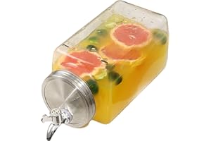 Jorzer Dispensateur de boisson Cold Water Dispenser Verre Dispensateur de boisson avec un robinet de distributeur d'eau froide Tap 3L