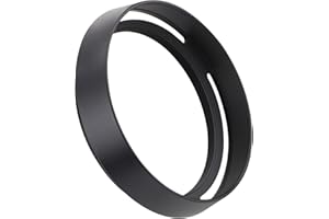 AKIROOD Gegenlichtblende Metall mit Kappe für Leica Q2 Q Q-P QP Typ 116 Typ116 Digitalkamera schwarz