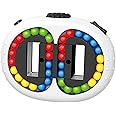 Jiuhao Rotating Magic Bean Cube Toy,Handheld Spinning Magic Beans Jigsaw Puzzle Toys Finger Games Stress Relief IQ Puzzle for Kids Teen Adults Ball Sorting Infinity Brain Educational Toys Gifts