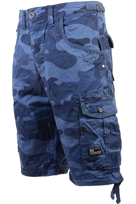 Mens Camo Cargo Shorts Kango Military Style Camouflage Men Sport