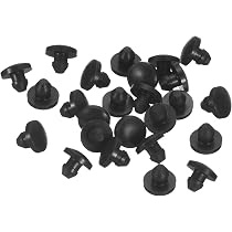 Set 24 Tappi In Gomma Siliconica Solida - Per Sigillare Fori Da 2,8-3 Mm, Nero, Flessibili
