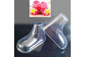 Byfri 20 pc/Lotto di plastica del Piede Modello Sock Stampi Incollare Bambino Fondente bottini Formazione per estrusione Regalo dell'esposizione Scarpe Packaging
