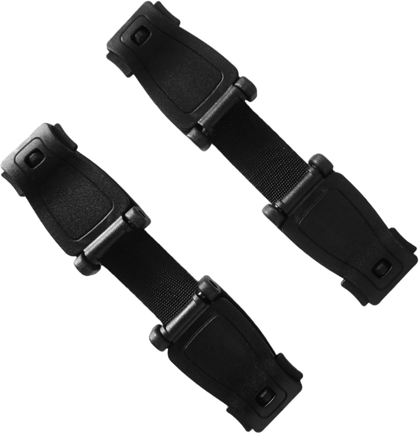 RVYEIOP 2 Unidades Hebilla de Seguridad para Silla de Coche Infantil - Correa de Cierre Ajustable para Asiento de Automóvil de Niños - Negro