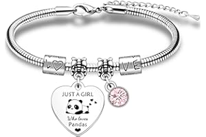 SDOFY Panda Gifts for Girls Panda Jewellery Bracelets for Teenage Girls Panda Bracelet for Girls Childrens