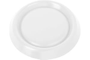 ADGO Grille de Ventilation, Diffuseur Rond, Diamètre 90-160 mm, Réglable, Fermeture Complète, Verrouillable, Avec Moustiquaire, Moustiquaire, Blanc, 1 pièce