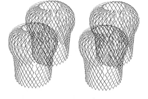 Hazrcvr Filtre Gouttière 4 Pièces Crapaudine de Gouttière en Aluminium Grille Protection Gouttière Protections de Tuyau de Descente Gardes de Gouttière en Métal Protection Gouttiere Feuilles