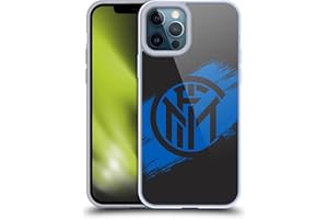 Head Case Designs Licenza Ufficiale Inter Milan Tratti di Pennello Grafici Custodia in Gel [Protezione di Grado Militare] Compatibile con Apple iPhone 12 PRO Max