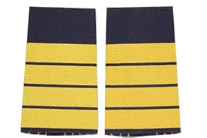 baum-m gmbh Rangschlaufen für Schulterklappen Marine für die Deutsche Bundeswehr blau - gold gewebt