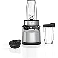 Ninja Blender with 2 Automatic Programs: Blend & Max Blend, Pulse Setting, 2x 700ml Cups with Spout Lids, 1000W, Dishwasher Safe Parts, Smoothie Maker, Auto-iQ, Silver, BN500ME