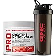 GNC Pro Performance Creatine Monohydrate with Black Shaker- 3000mg Creatine Per Scoop | Micronized for Faster Absorption | Boosts Energy, Muscle Volume & Performance | Gluten-Free | Cranberry | 100gm
