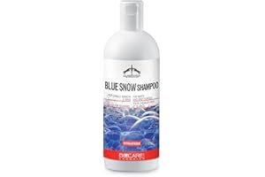 Veredus, Shampoo extraforte Blu Snow, una confezione di shampoo adatto per cavalli bianchi e grigi - formato da 500ml