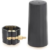 Legatura E Cappuccio Per Sassofono Contralto - Set In Pelle PU Con Copertura Plastica, Per Ancia E Bocchino - Foto 6