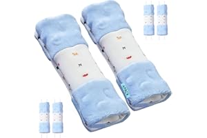 ONE ENJOY 4 Stück Gurtpolster babyschale，Baby Kinderwagen Trageschale Gurtschutz - Sicherheitsgurt Schulterpolster Schulterkissen Gurtschoner Autositze Gurtpolster für Babys 15x5cm