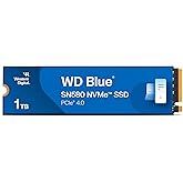 WD Blue SN580 1TB SSD, NVMe SSD, M.2 2280, PCIe Gen3, up to 4150 MB/s read speeds, nCache 4.0 Technology Includes Acronis Tru