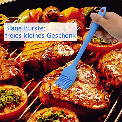 BBQ Grill Pinsel, Barbecue Grill von Tools Edelstahl Reiniger Reinigungsbürste für Griff Weber Holzkohle, Gas, Elektro, char-broils, Porzellan und Infrarot-Grills - 7