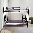S. K. MODERN ART Metal Bunk Bed Without Storage Without Mattress (2.5 x 6 Feet, Black Powder Coated)