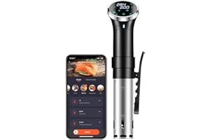 GOYERRNES Sous Vide Garer, 1100 Watt Präzisionsgarer, Tauchthermostate, Sous Vide Präzisionsgarer (WiFi) mit APP Funktion, großem Touchscreen, genauer Temperatur und Zeitsteuerung für die Küche