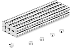 Wukong N45 Małe magnesy 2 x 1 mm, miniaturowe magnesy neodymowe, małe, ale mocne, na lodówkę, do drukarki 3D, modeli i projektów typu „zrób to sam”, 200 szt.