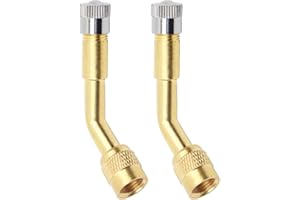 AMZSKU Rallonge de valve en cuivre - Pour voiture, moto, vélo, scooter (135 °)