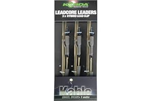 Korda Montage Leadcore Leaders - Hybrid Lead Clip QC Swivel