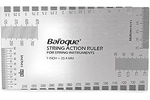 CO-LINK Guitarra Gauge Acción configuración regla, Guitarra regla medidora de acción de las cuerdas, luthier tool for electric, acoustic and bass guitars