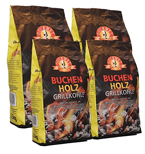 10kg Buchenholzkohle - Marken-Holzkohle aus Buchenholz - Grillkohle aus 100% Buche - ideal für den Tischgrill, Lotus- oder Cobb-Grill - extra raucharm