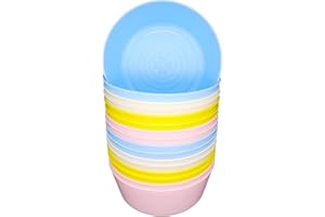 Bloomsworld 16 Toddler Plastic Bowls Set, Reusable, BPA Free, Kids Picnic and Party Tableware for Boys and Girls