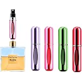 Kyrotech 4 Adet Taşınabilir Mini Parf&uuml;m Atomizer Şişesi &ndash; 5 ML Yeniden Doldurulabilir Seyahat Parf&uuml;m Spreyi, Kompakt ve Sızdı
