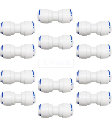 Raccord Coudé Enfichable Rapide Pour Filtre à Eau RO - Lot De 3, Compatible Tuyaux 1/4" Et 3/8"