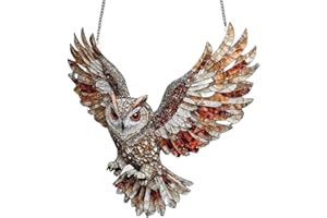 HAZMA Decorazione Per Finestra Pendente, Acchiappasole, Pendente In Acrilico, Decorazione Per Finestra, Moderno, Acchiappasogni A Forma Di Gufo, Decorazione Estiva Da Appendere (owl)