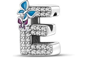 Symretie Bead Charm Ciondolo Argento Sterling 925 con Cubic Zirconia Pendenti per Pandora Braccialetti, Compatibile con Braccialetti e Collane europei ZMXAD