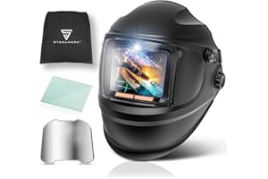 STAHLWERK Automatik-Schweißhelm 3 in 1 RAPTOR - Schweißerhelm mit True-Colour, LED-Licht, autom. Abdunkelung DIN 4-13, optische Klasse 1/1/1/2, Sichtfeld 116 x 81 mm, Schweißschild, Schweißmaske