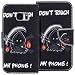 Produktbild Samsung S7 Hülle, SpiritSun PU Leder Wallet Schutzhülle für Samsung Galaxy S7 Bookstyle Design Ledertasche Case Tasche mit Standfunktion und Kredit Kartenfächer - Don't Touch My Phone