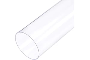 sourcing map 2 tubos de PVC rígidos transparentes de 30 mm de diámetro interior x 32 mm de diámetro exterior x 0,4 m