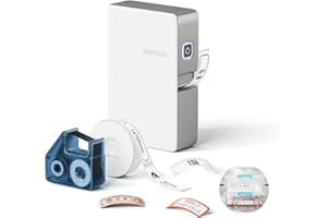 NIIMBOT B18 przenośna drukarka etykiet, bezprzewodowe połączenie Bluetooth, mobilna edycja, obsługa druku kolorowego, mini drukarka naklejek do etykietowania plików biurowych, biała