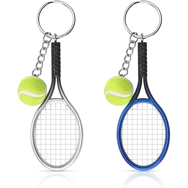 Tennisracket sleutelhanger - Button Promotion