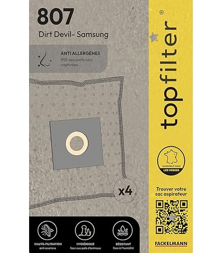 Sac Filtre Réutilisable Pour Aspirateur Milwaukee AS 250 ECP 2-250 ELCP - Qualité Premium NIKOS Bags