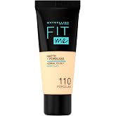 Maybelline New York Fit Me Matte+Poreless Fond&ouml;ten - 110 Porcelain (30 ml) | Akışkan doku, mat kaplama, g&ouml;zenekleri en aza in