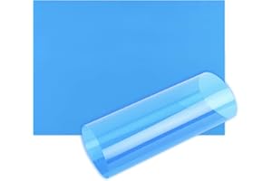 HABERCRAFTS Lot de 10 feuilles d'acétate A4 OHP - Film plastique transparent - Filtre à la lumière - Aide à la lecture - 100 microns - Format A4 - Bleu