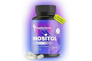 SUPPLENATURA. RHEINLAND EINFÜHRUNGSANGEBOT* Inositol Kapseln 2150mg (40:1 Verhältnis) pro Tag – 180 Kapseln mit Vitamin B6, Folsäure & Chrom – Vegan, ohne Zusätze, Laborgeprüft -Supplenatura ®
