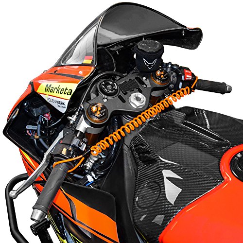 Preisvergleich Produktbild Sicherungskabel, "Knoten im Taschentuch", orange, RACEFOXX