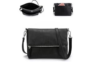 Gladdon borsa tracolla donna, borse donna con 3 scomparti, cartella con multitasche per contenere ciò di cui una donna ha bisogno, morbida e facile da usare