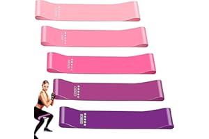 GIEMIT Fitnessbänder Set, Fitnessband Lang Fitness Bänder Widerstandsbänder Sportbänder Resistance Band Trainingsband für Crossfit, Muskelaufbau, Yoga, Pilates für Männer Frauen