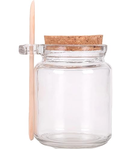 6 Pots à épices Hermétiques Avec Cuillère Et Couvercle Liège – 200 Ml, Design Givré | Pour Sel, épices, Produits Maison - 7