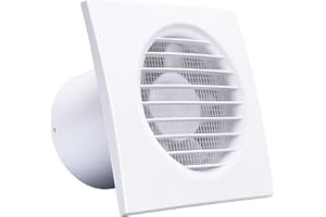 BLAUBERG UK Blauberg Ventilateur extracteur de 100 mm avec capteur d'humidité et minuterie – Démarrage automatique à 60–90% RH – Ventilation silencieuse et efficace pour salles de bains, pièces humides et