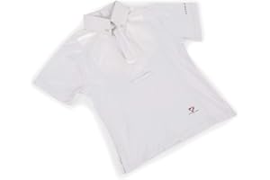Shires Aubrion Childrens Short Sleeve Tie Shirt - White