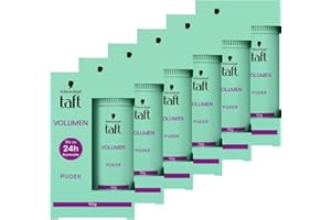 ‎TAFT Schwarzkopf Taft Haarstyling Puder Volumen (6 x 10g), Volumen-Haarpuder für voller aussehendes Haar, für bis zu 50 Anwendungen, veganes, Styling-Puder.